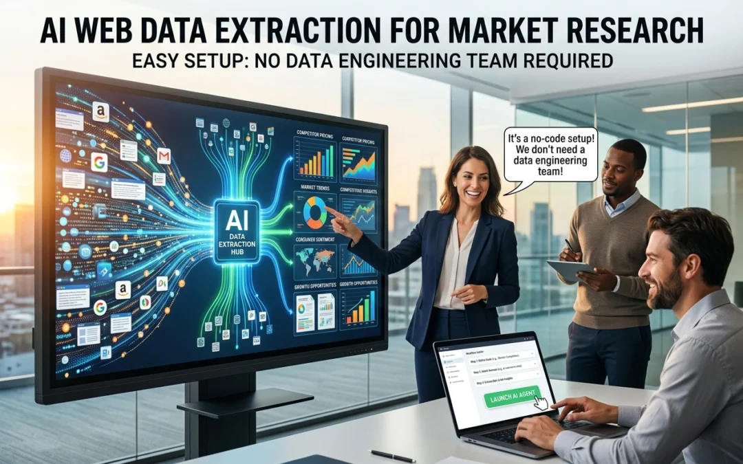 How Businesses Use AI Web Data Extraction for Market Research (And How to Set It Up Without a Data Engineering Team)
